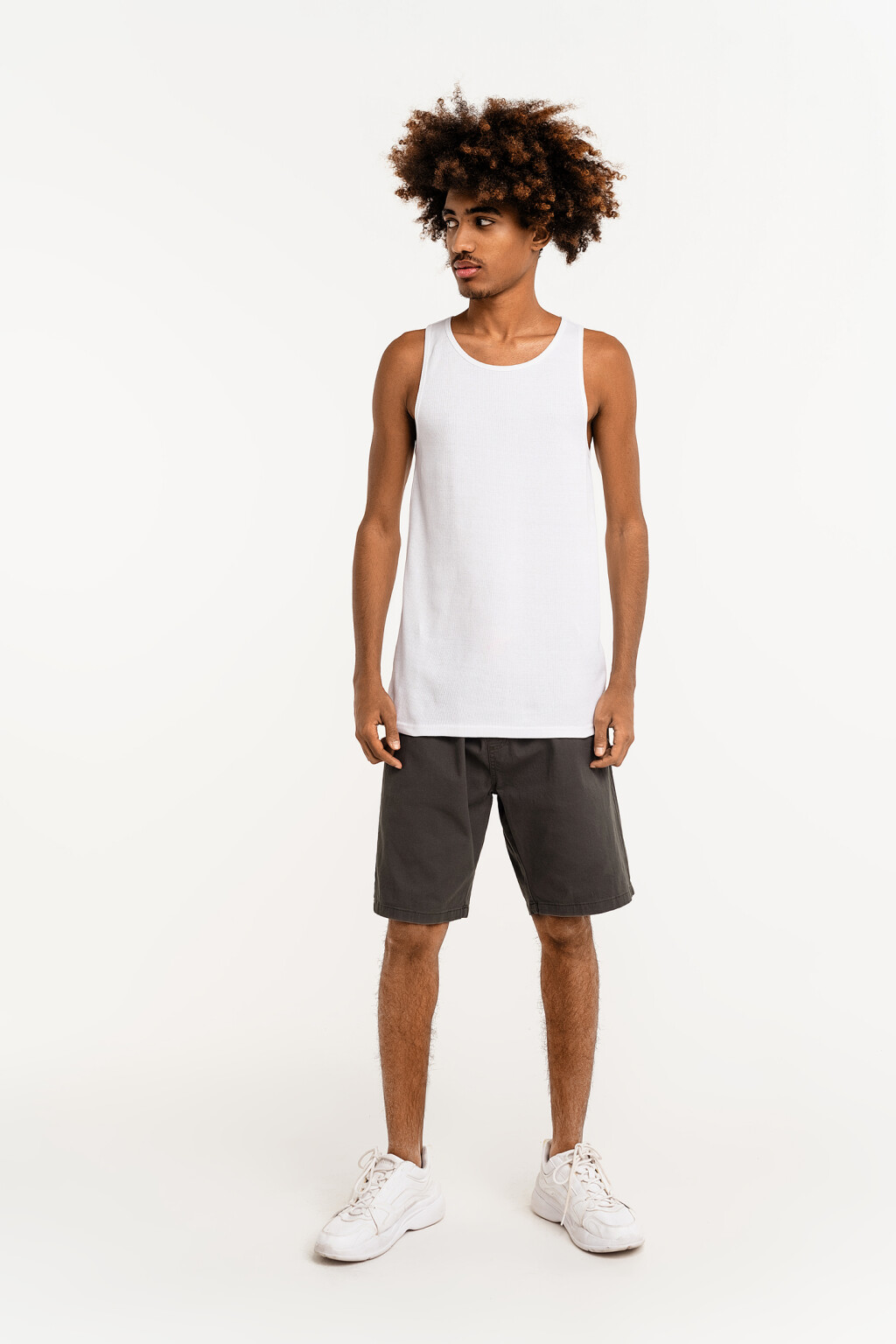 майка мужская - цвет белый - 1