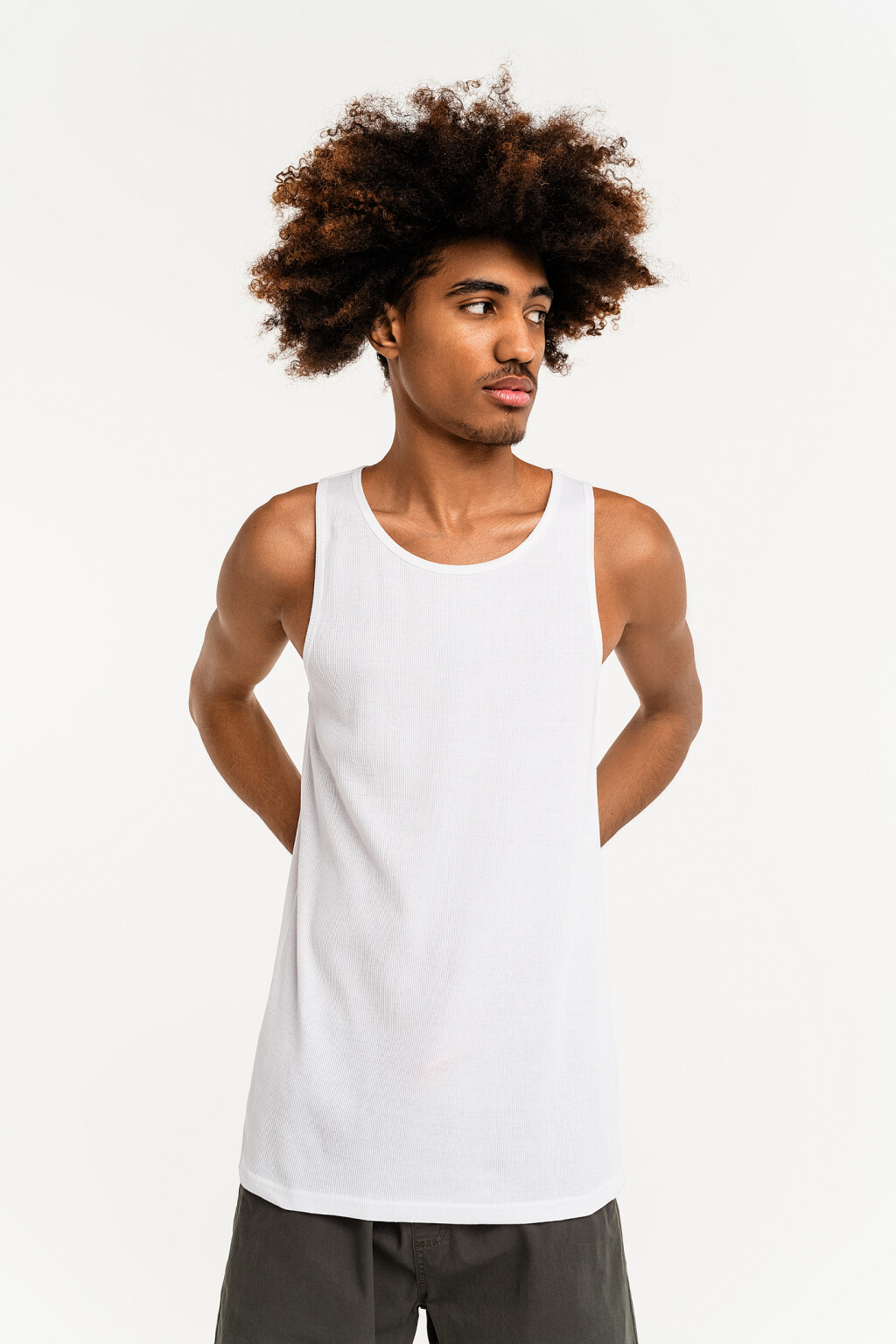 майка мужская - цвет белый - 2