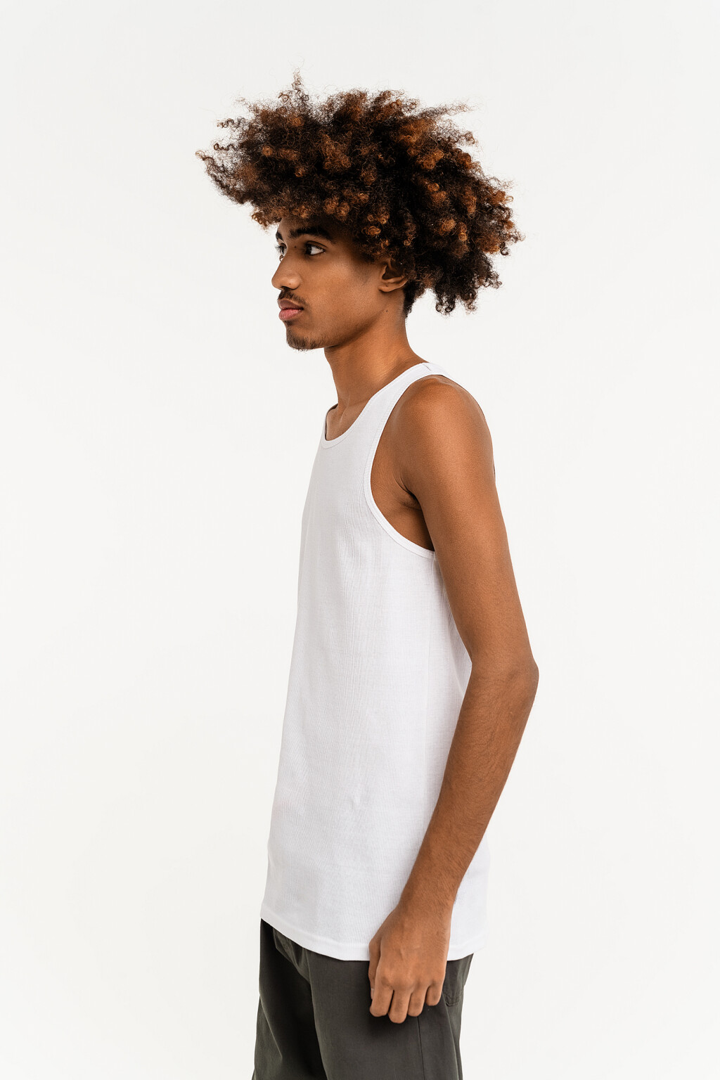 майка мужская - цвет белый - 3