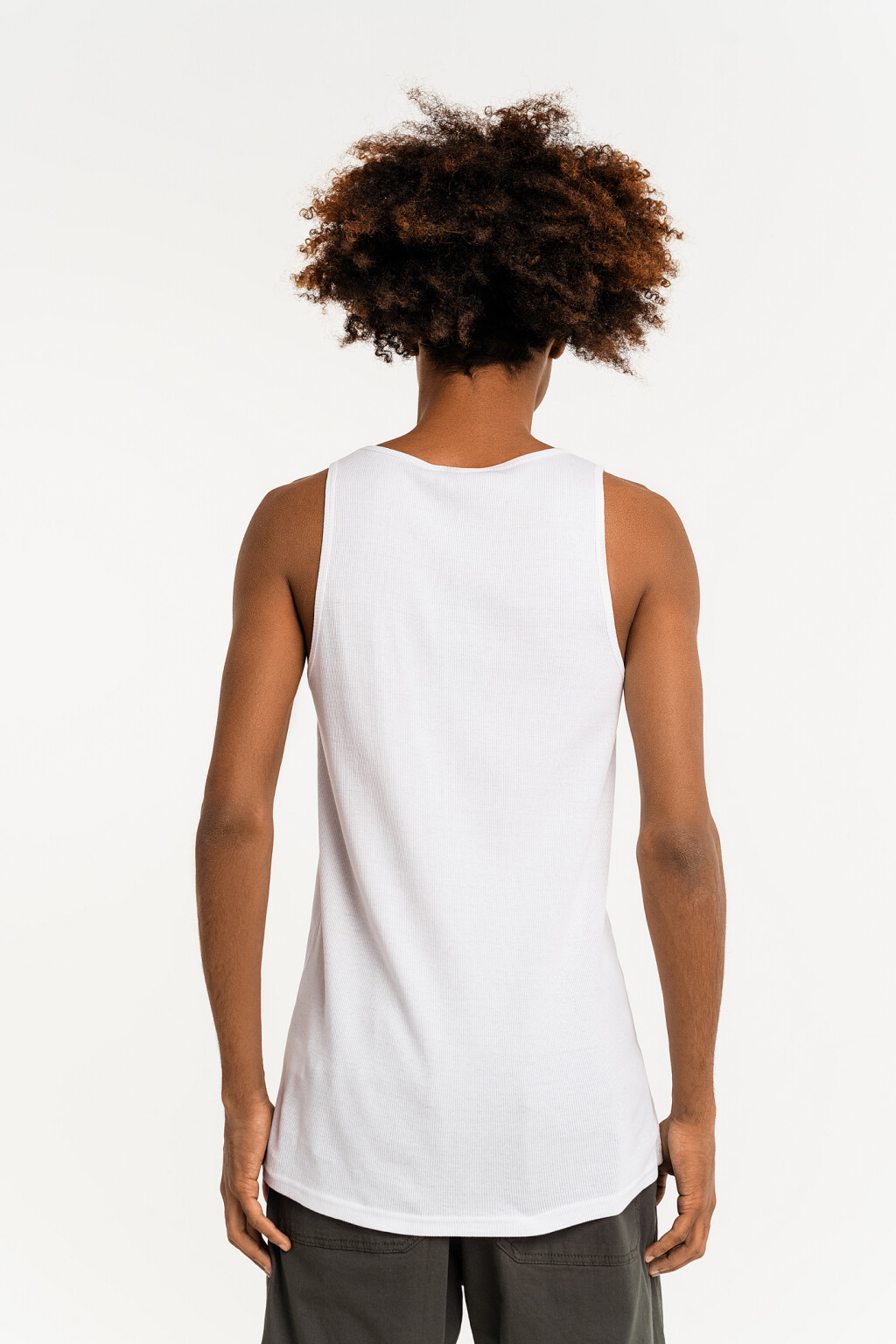 майка мужская - цвет белый - 4