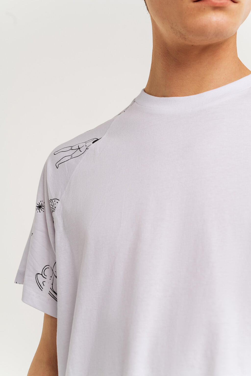 футболка мужская - цвет белый - 5