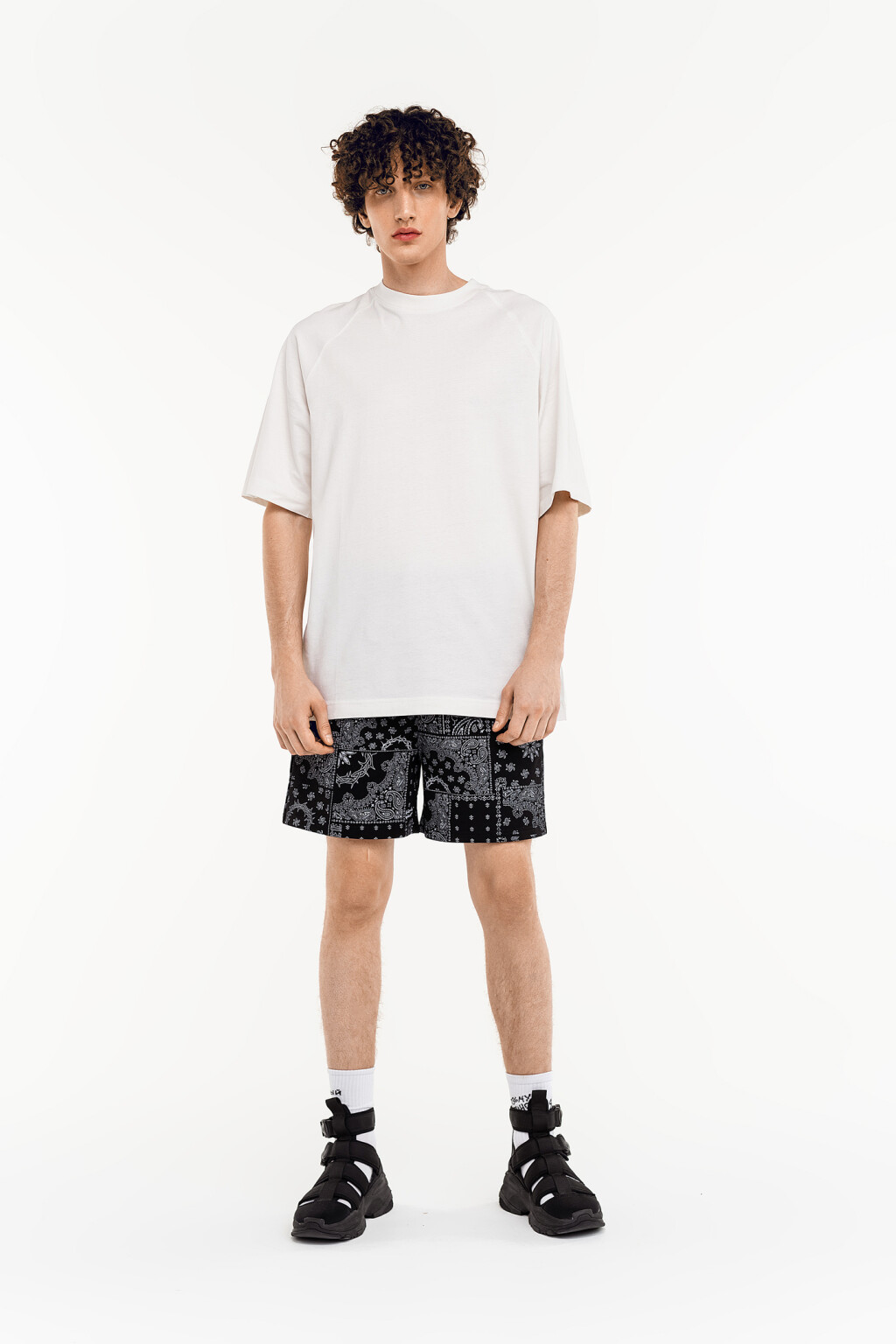 футболка мужская - цвет белый - 1