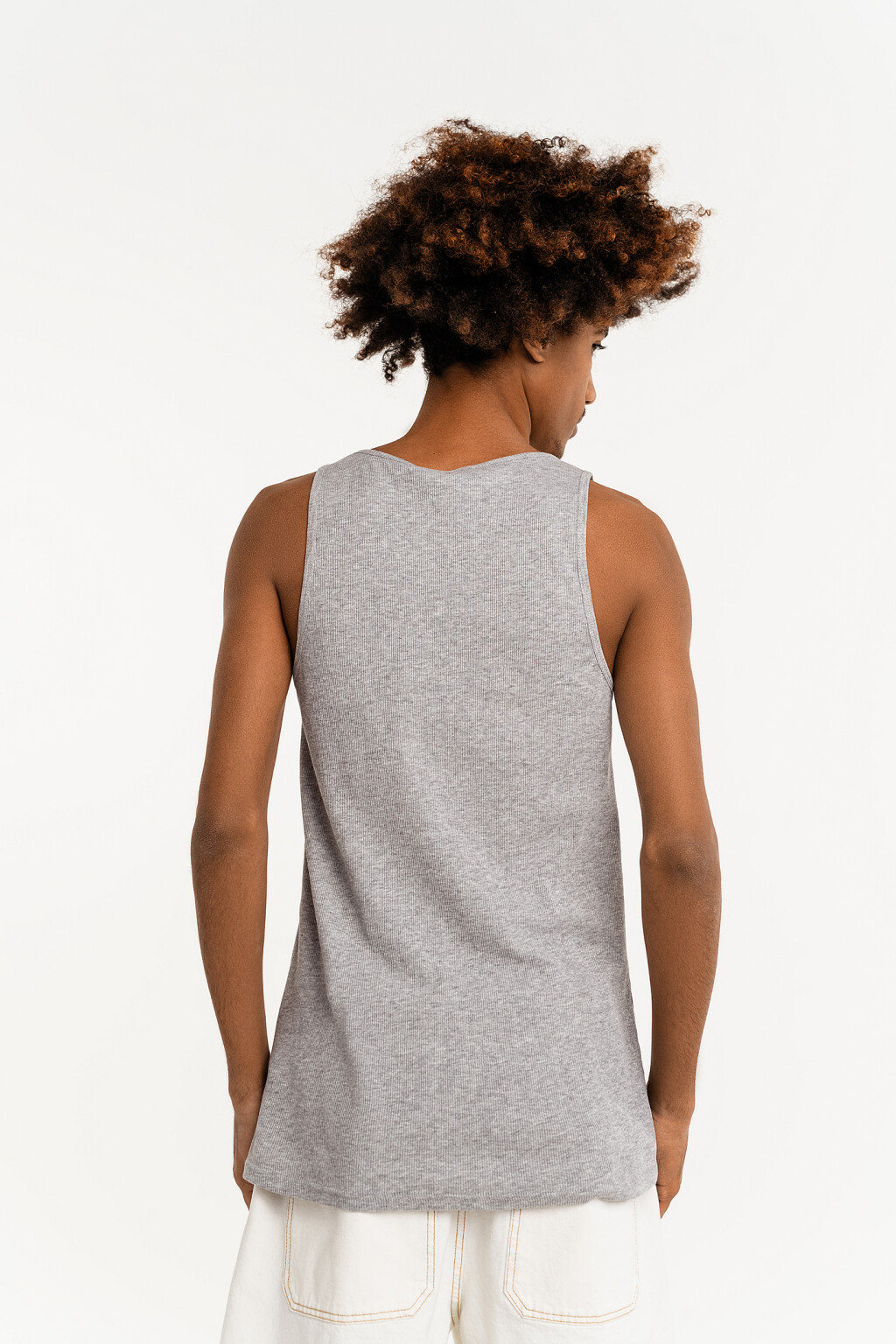 майка мужская - цвет серый - 4