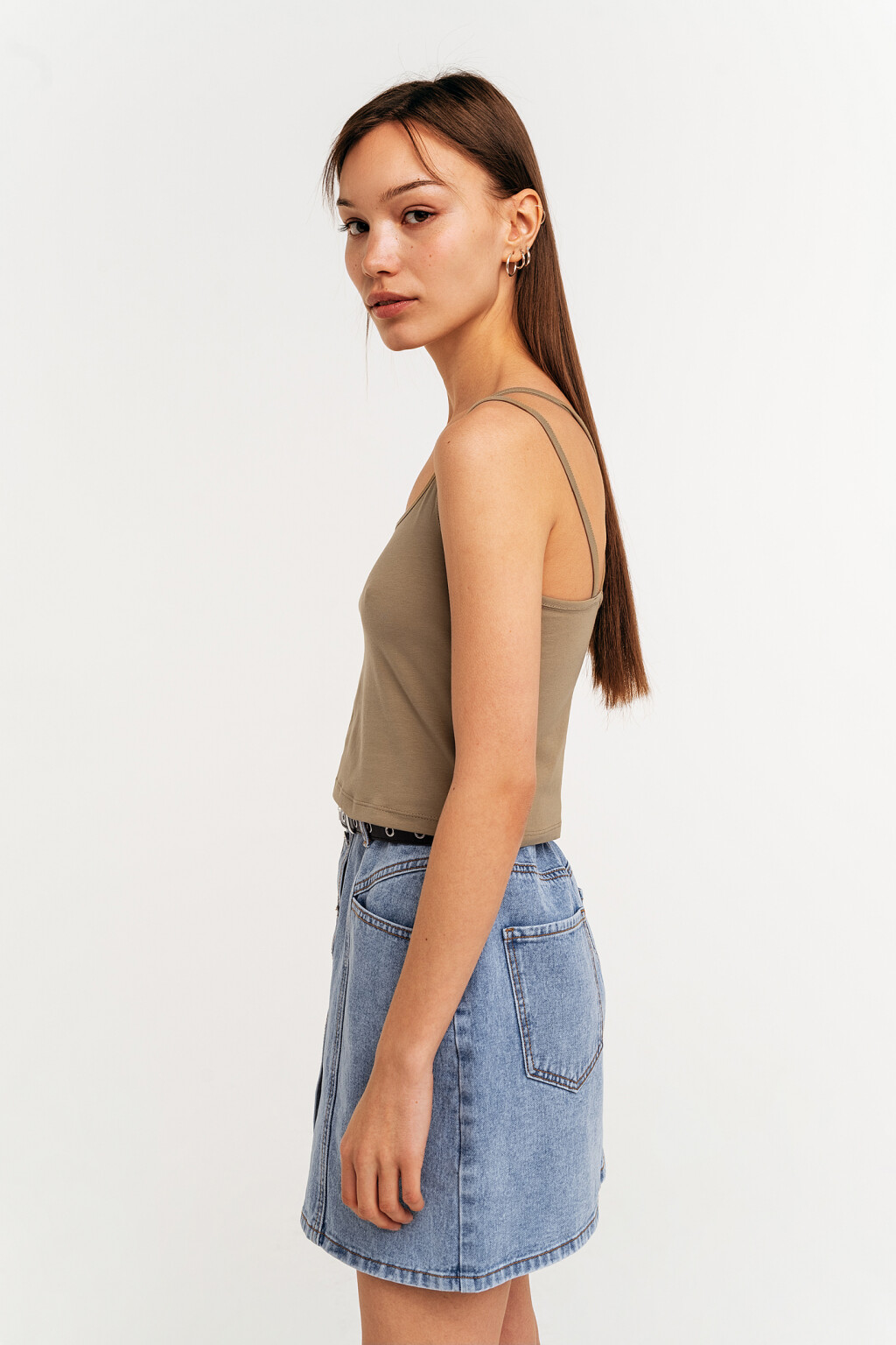 юбка джинсовая женская - цвет голубой - 3