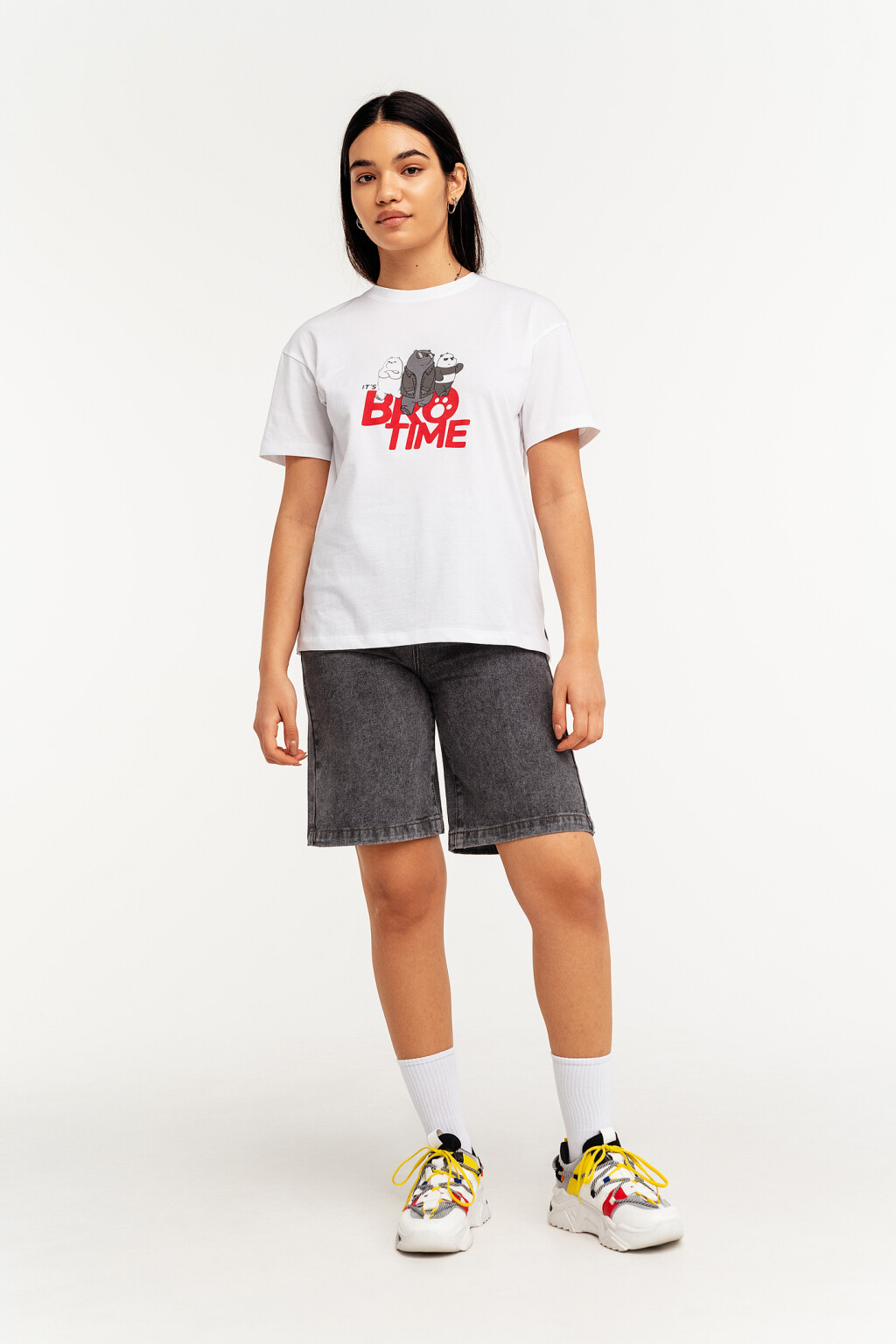 футболка женская - цвет мультиколор - 1