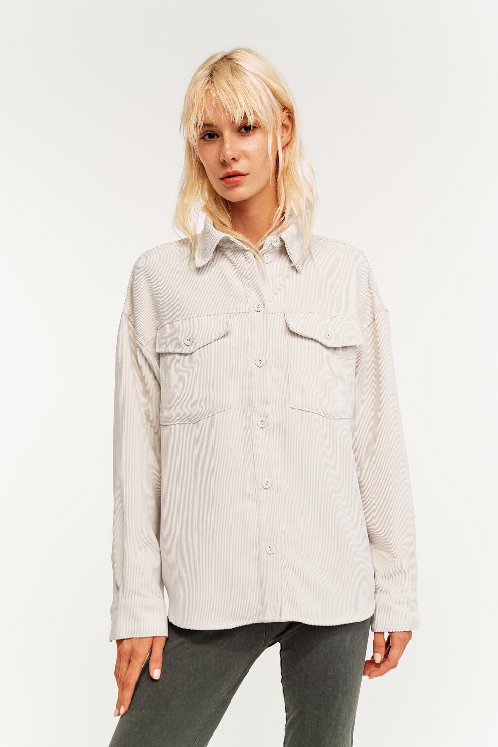 блузка женская - цвет бежевый - 2