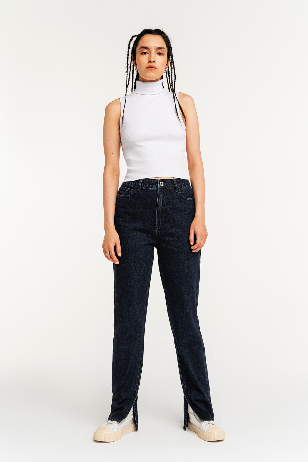 брюки джинсовые женские - цвет синий - 1