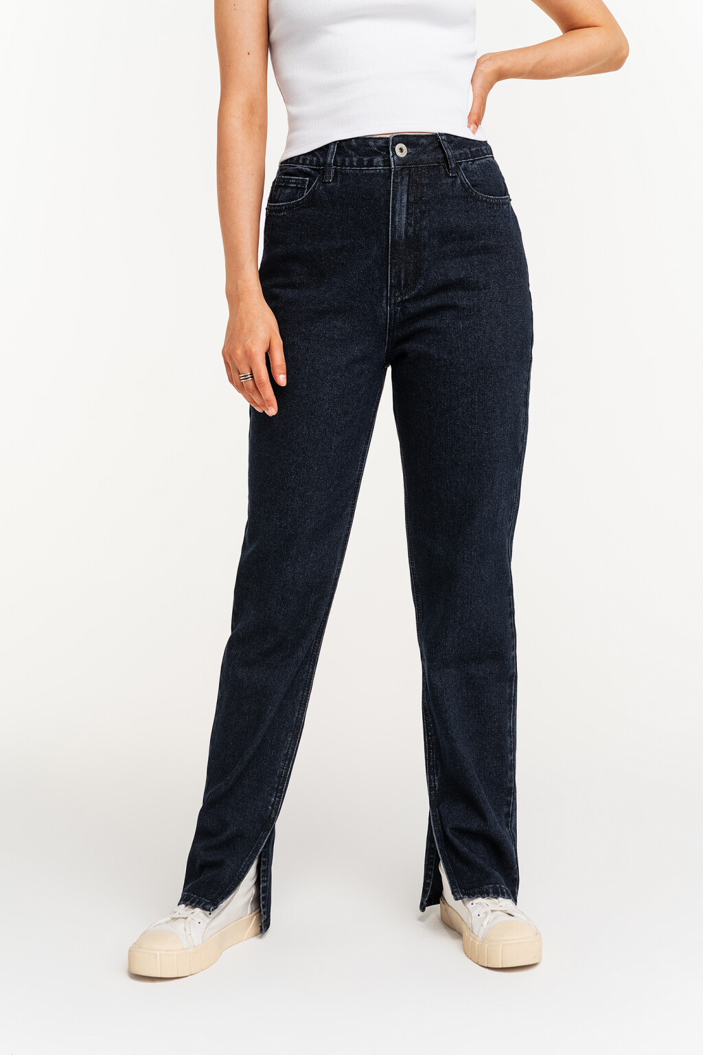 брюки джинсовые женские - цвет синий - 2