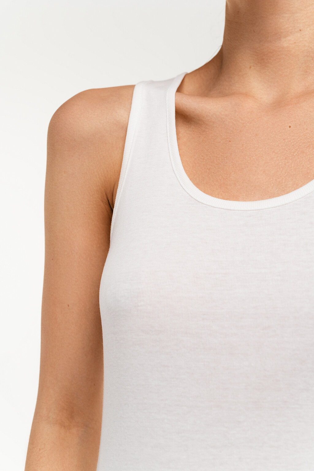 майка женская - цвет белый - 5