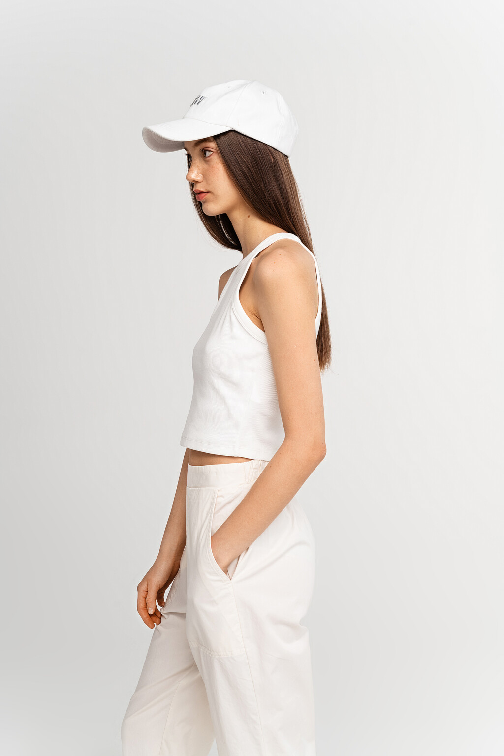 майка женская - цвет белый - 2