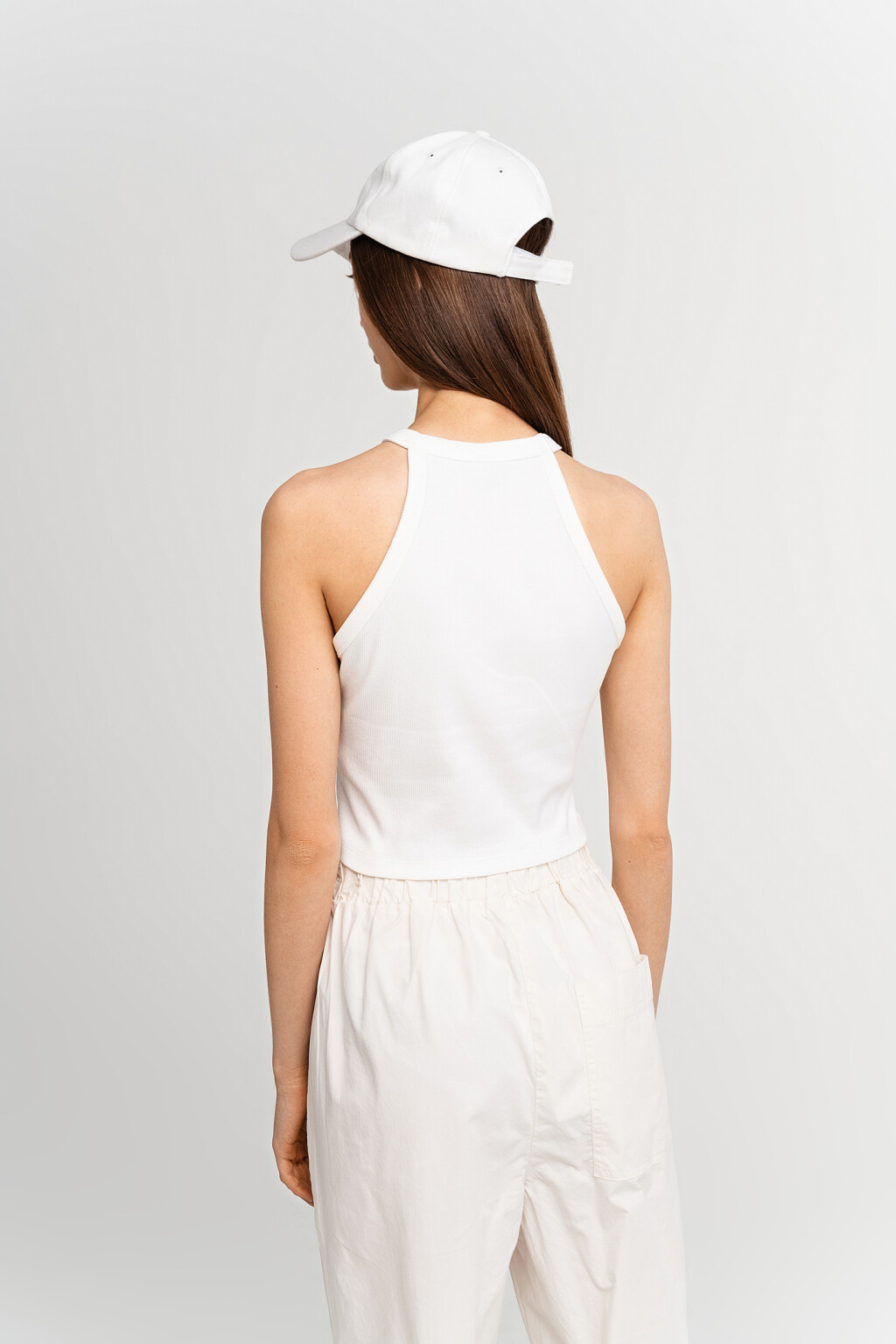 майка женская - цвет белый - 3