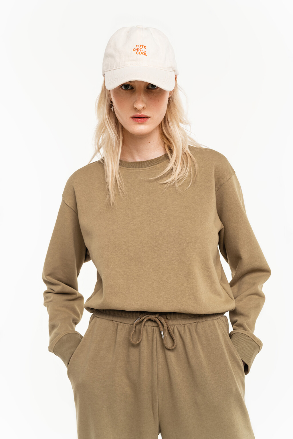 толстовка хлопковая oversize - цвет зеленый - 2