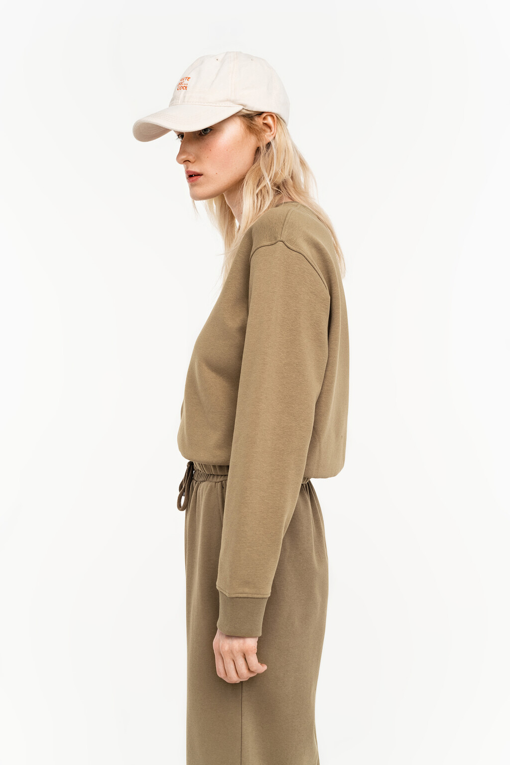 толстовка хлопковая oversize - цвет зеленый - 3