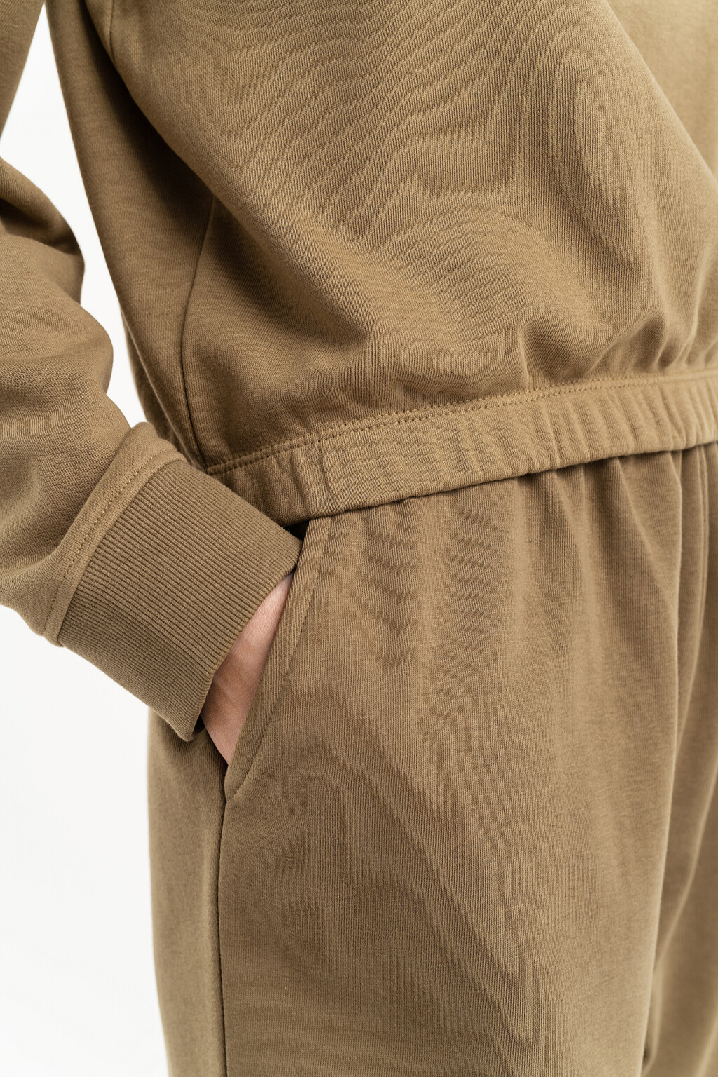 толстовка хлопковая oversize - цвет зеленый - 5