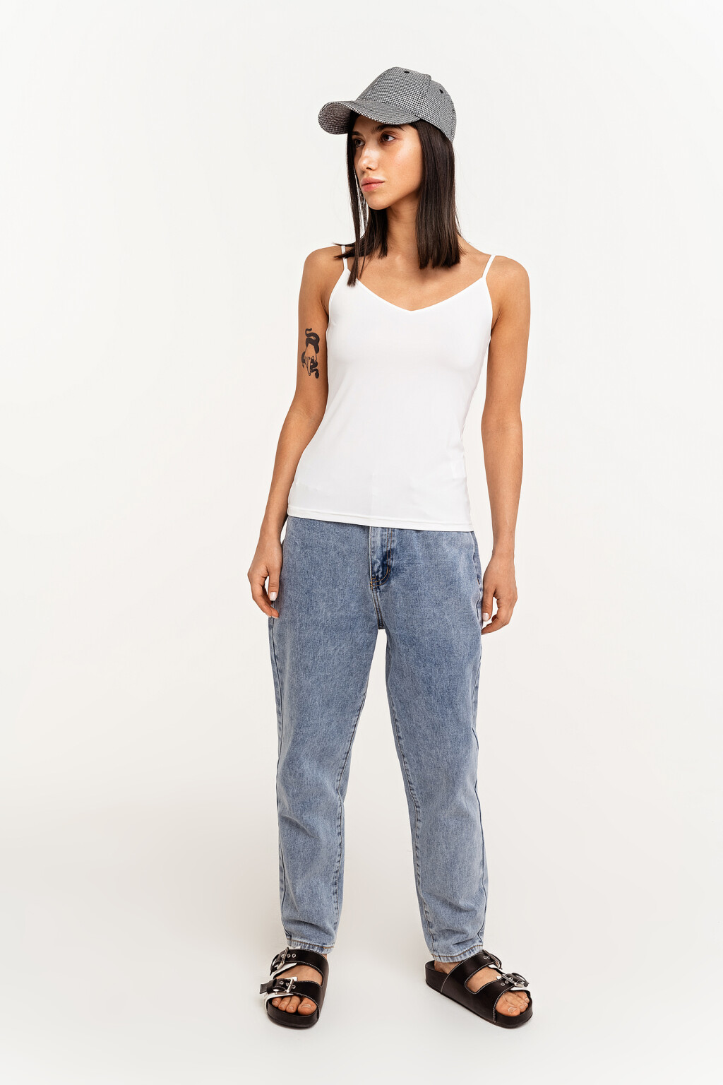 майка спортивная женская - цвет белый - 1