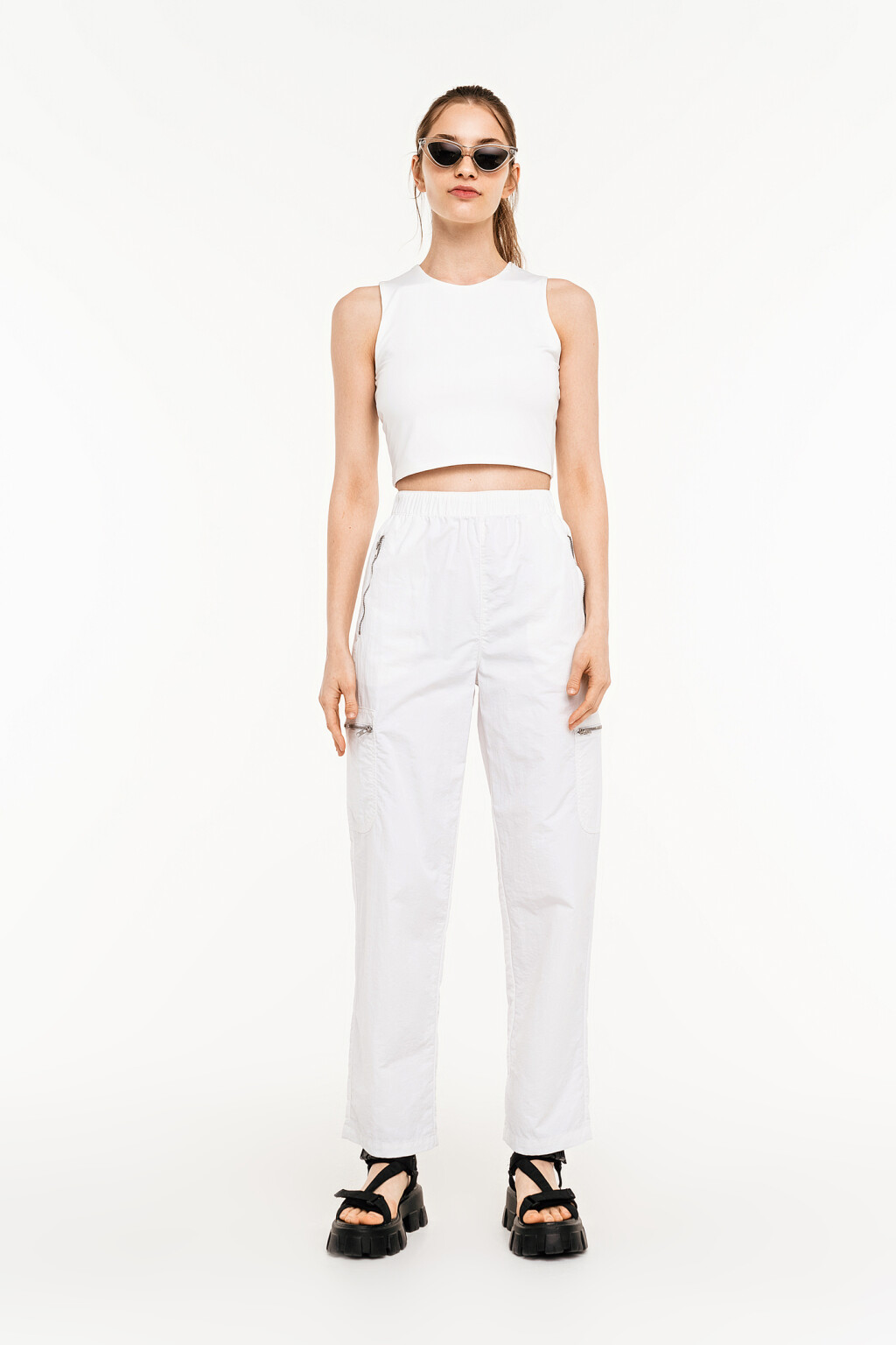 блузка женская - цвет белый - 1