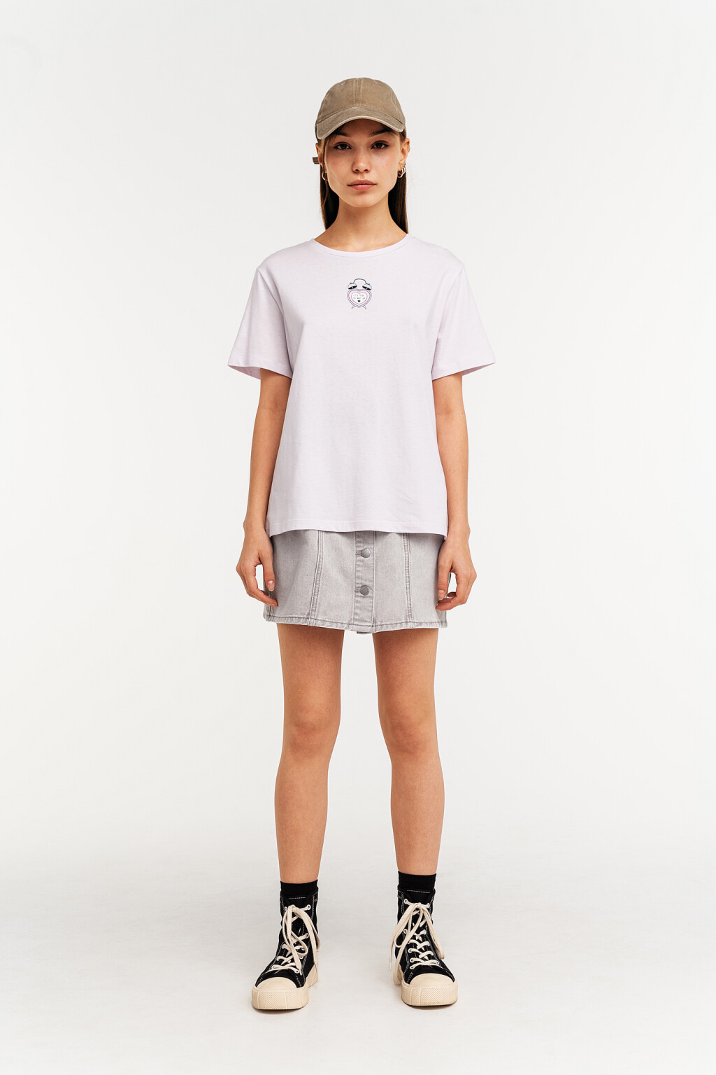 футболка женская - цвет сиреневый - 1