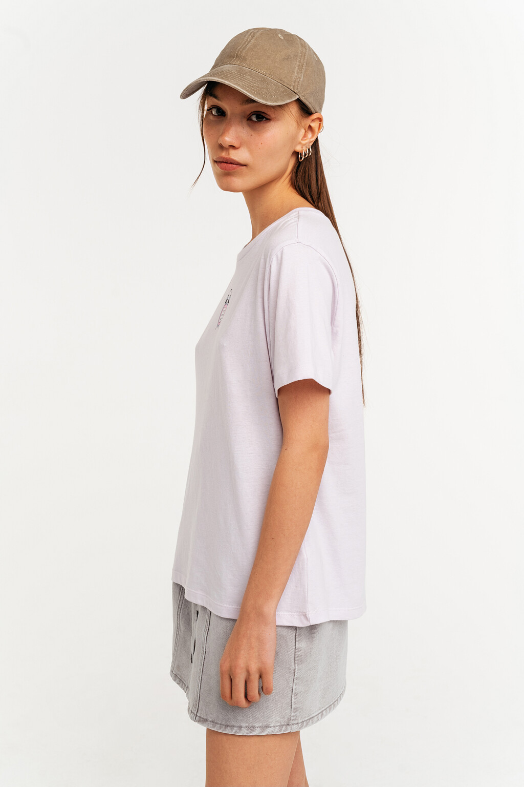 футболка женская - цвет сиреневый - 3