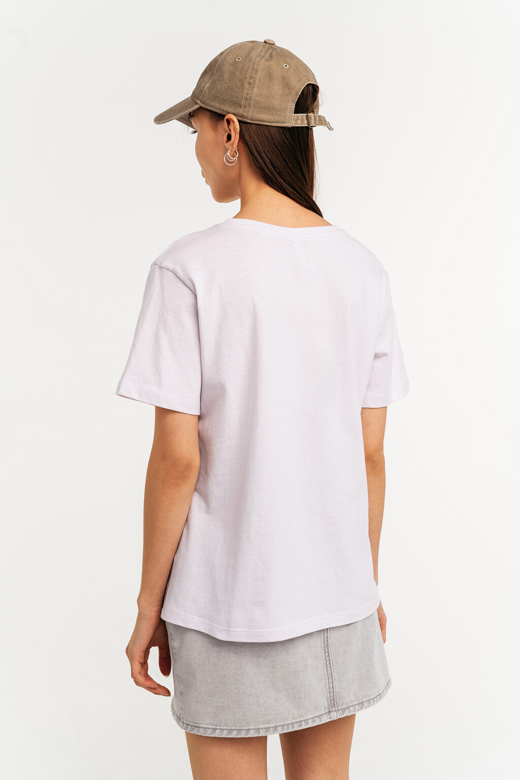 футболка женская - цвет сиреневый - 4