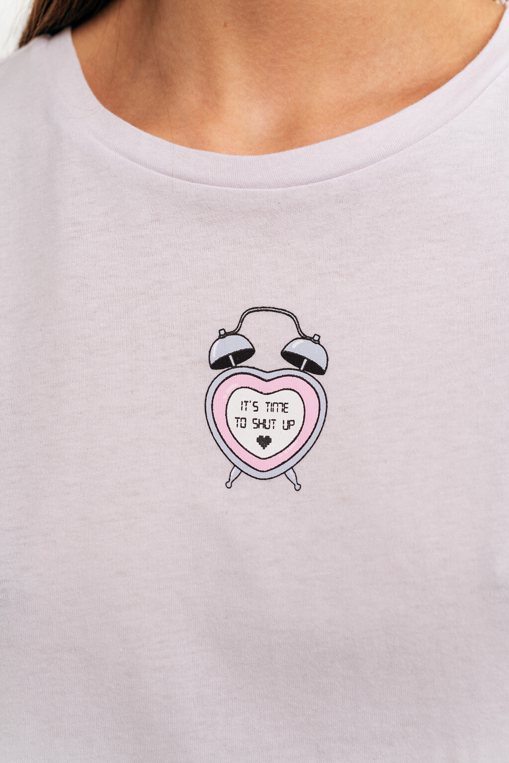 футболка женская - цвет сиреневый - 5