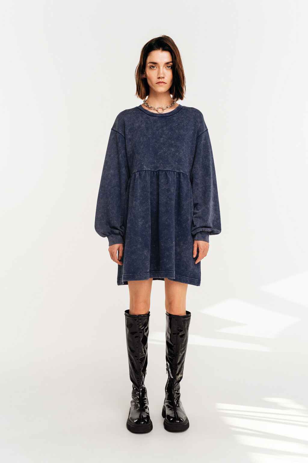 платье женское - цвет синий - 1