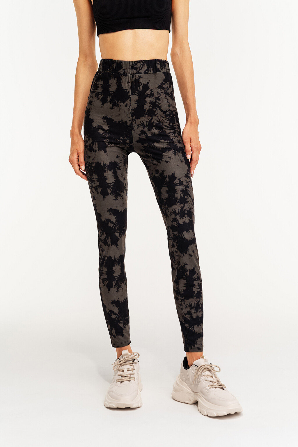 леггинсы с принтом тай-дай - цвет зеленый - 2