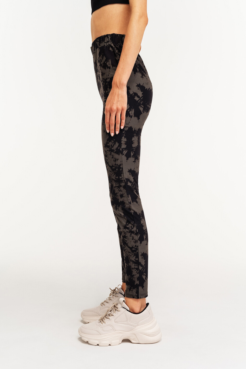 леггинсы с принтом тай-дай - цвет зеленый - 3