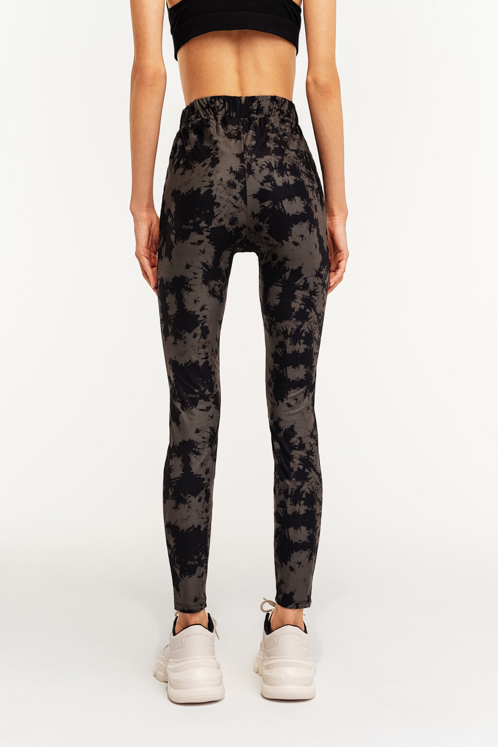 леггинсы с принтом тай-дай - цвет зеленый - 4