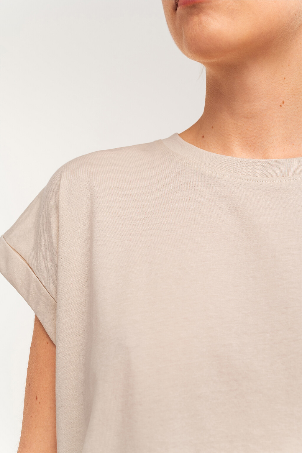 футболка женская - цвет бежевый - 5