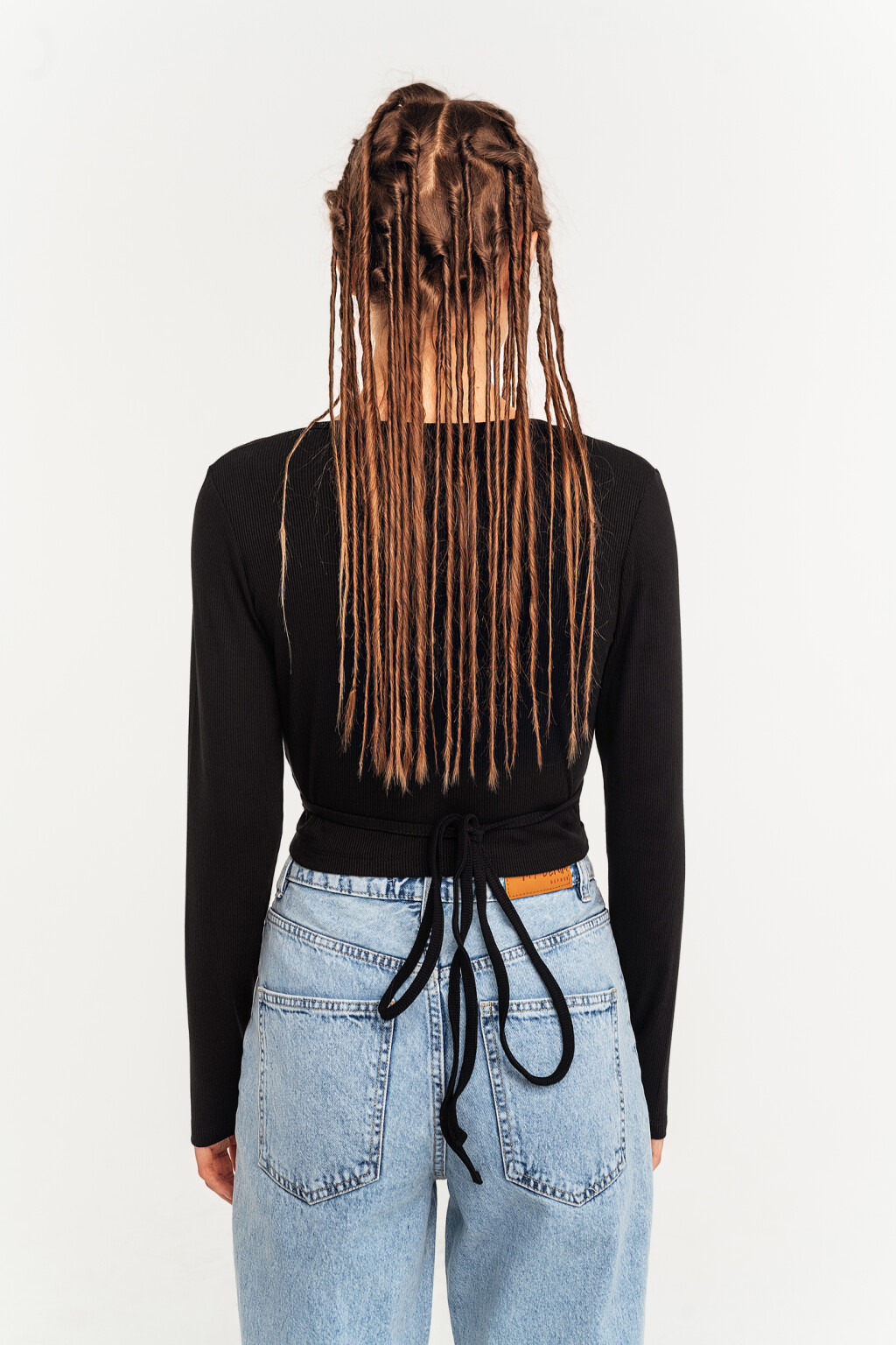 блузка женская - цвет черный - 4