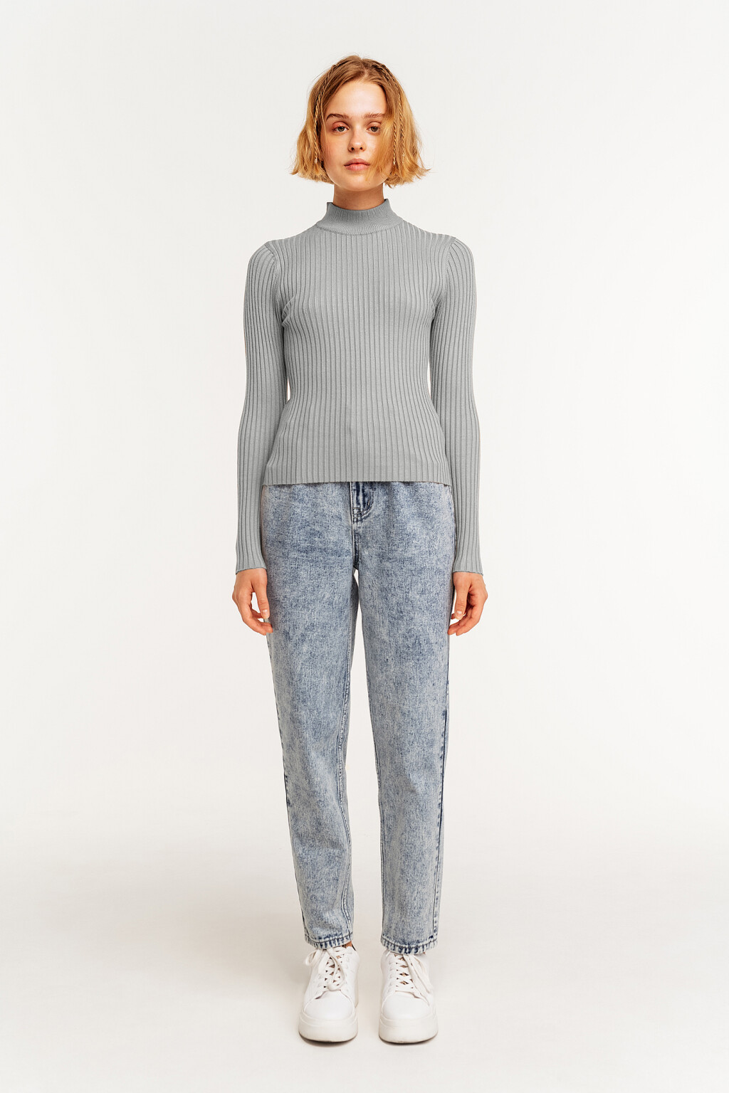 свитер женский - цвет голубой - 1