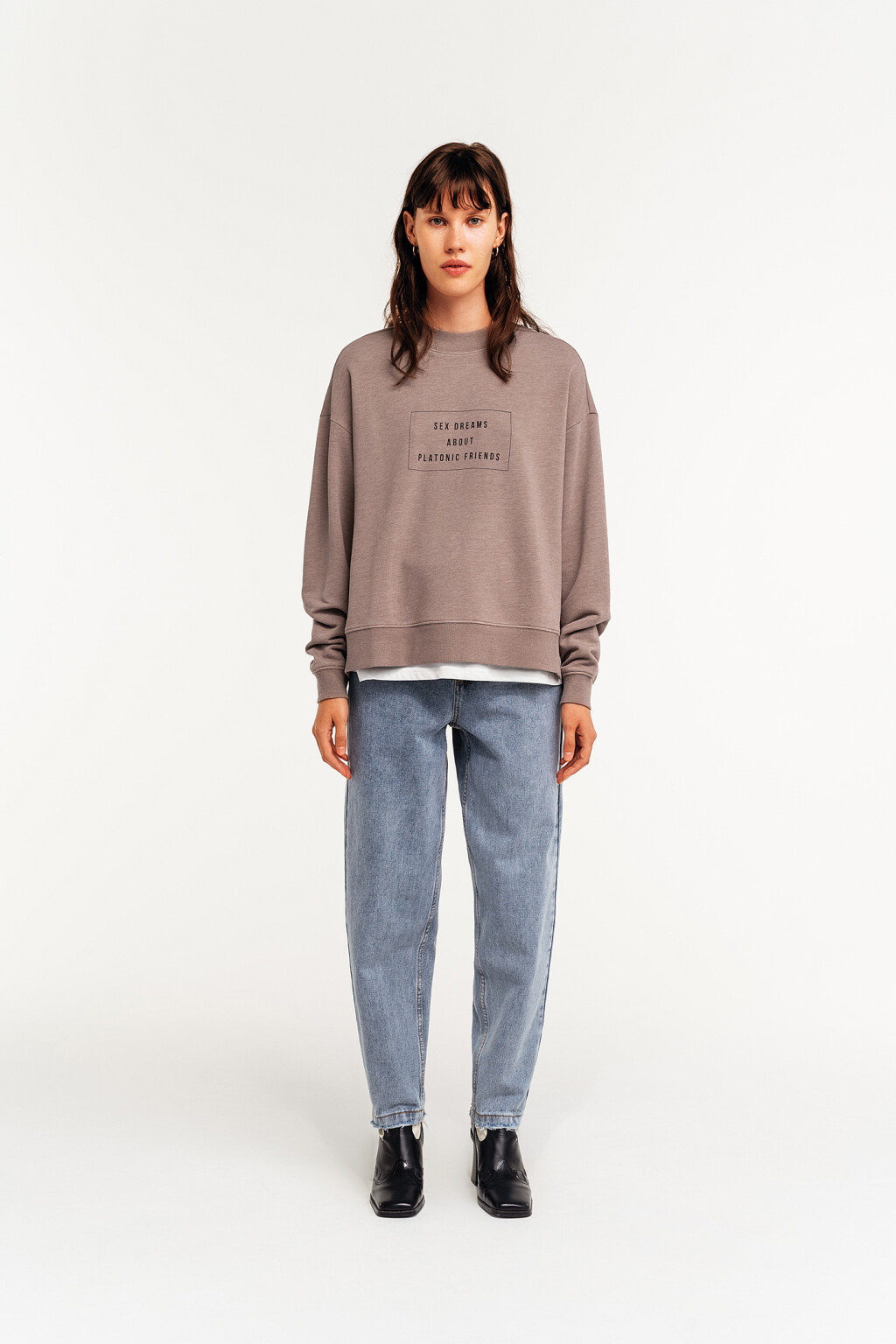 джемпер женский - цвет коричневый - 1