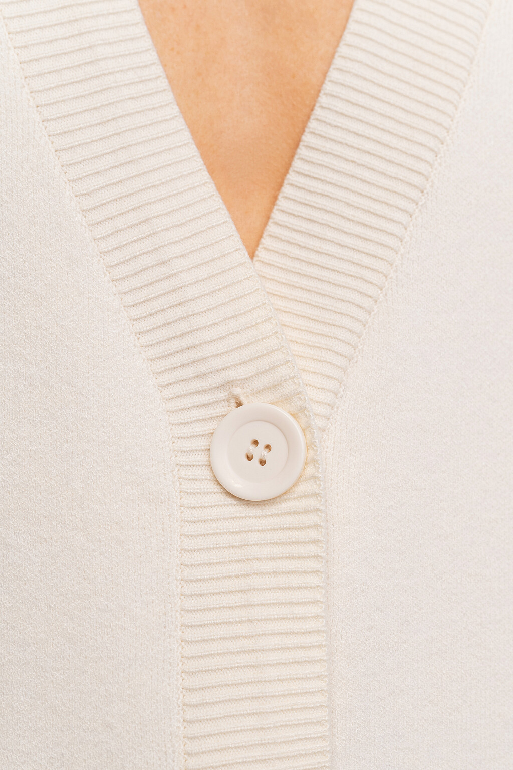 кардиган oversize гладкой вязки - цвет бежевый - 5