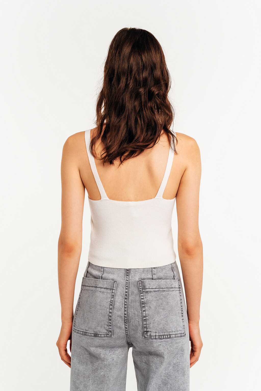 блузка (топ) женская - цвет бежевый - 4