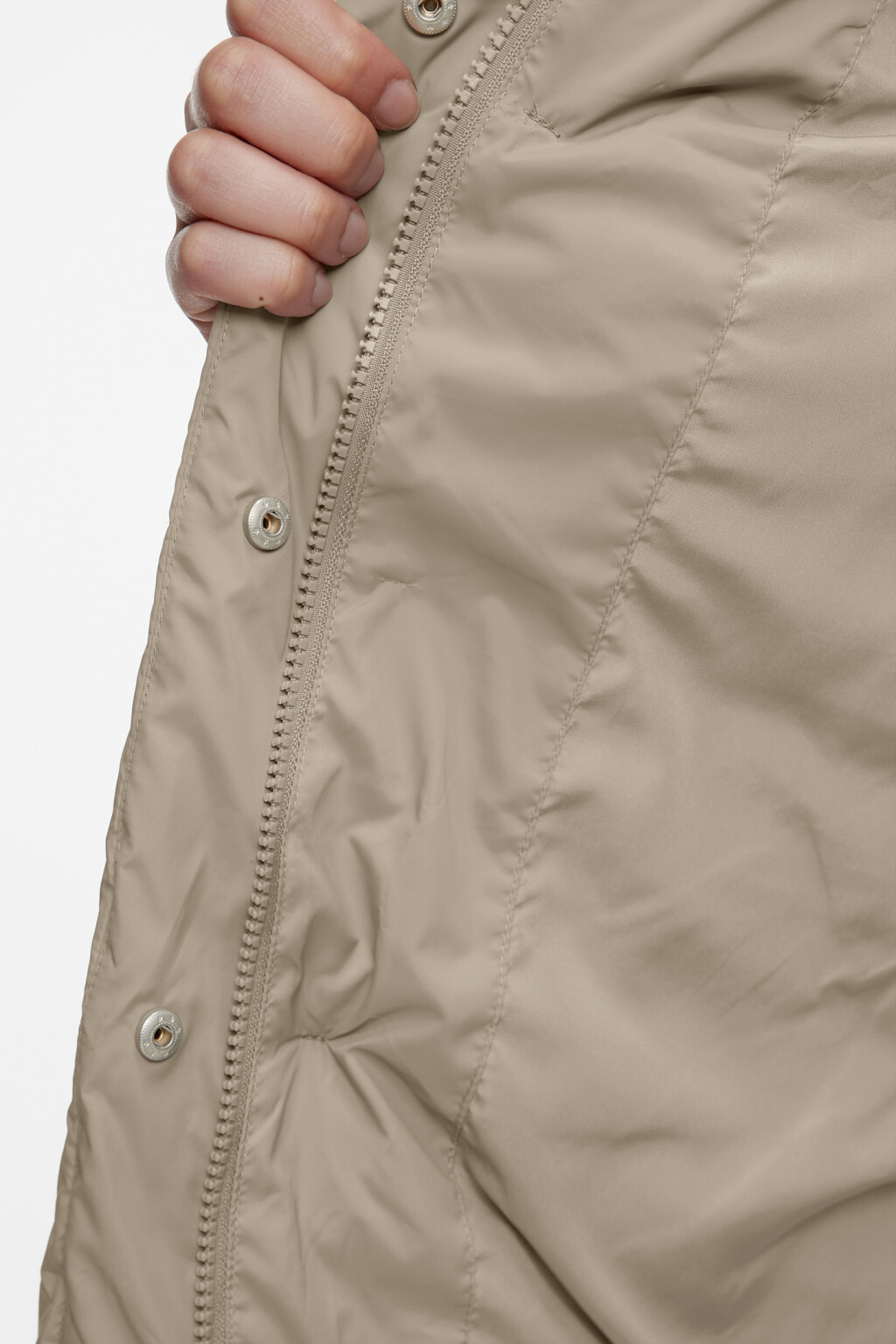 Куртка утепленная с воротником-стойкой - цвет зеленый - 3