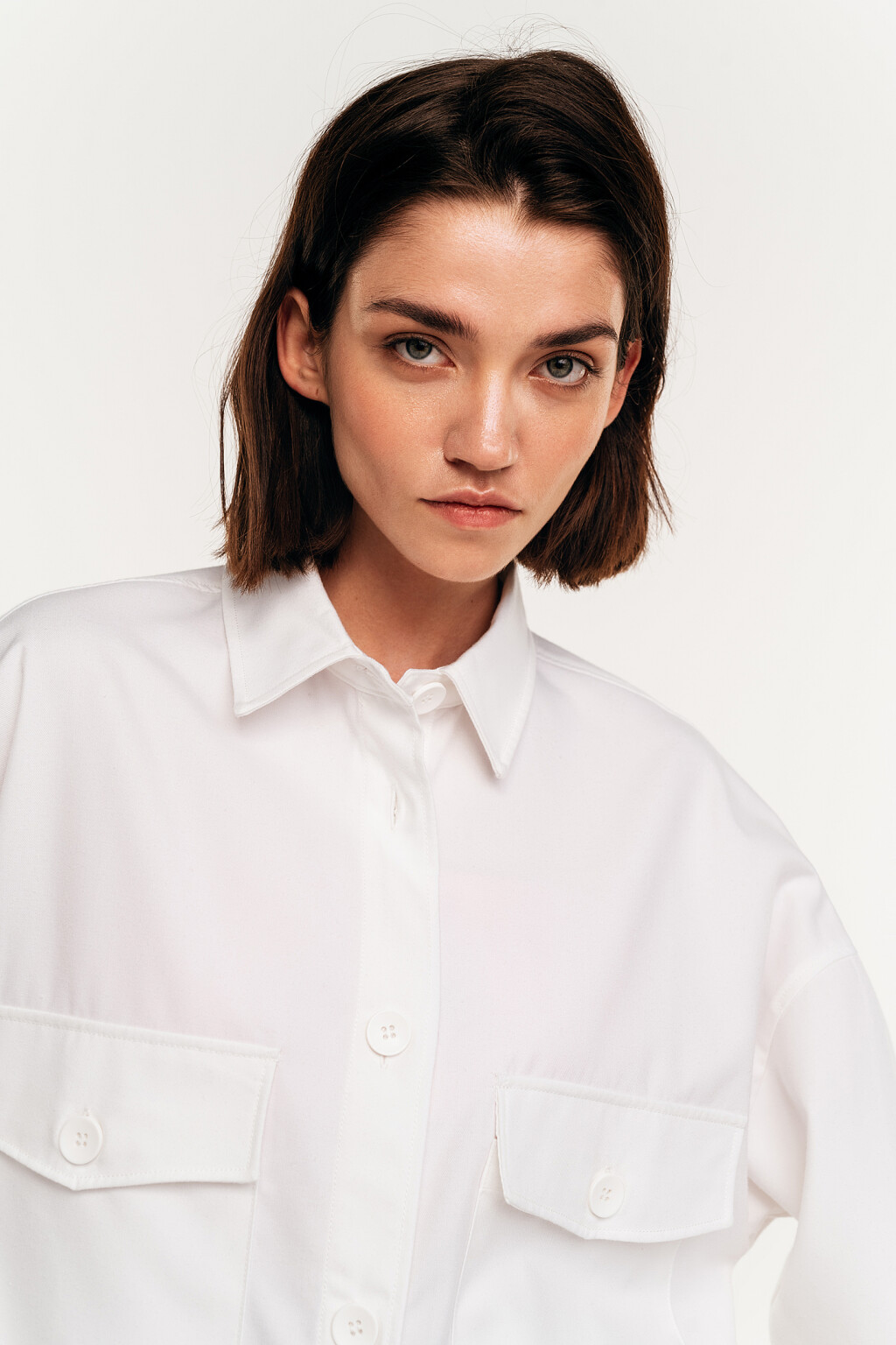 блузка женская - цвет белый - 5