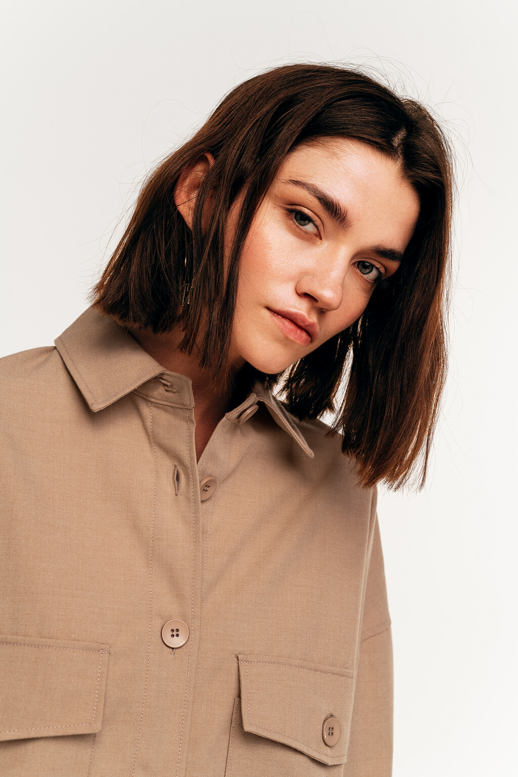 блузка женская - цвет бежевый - 5