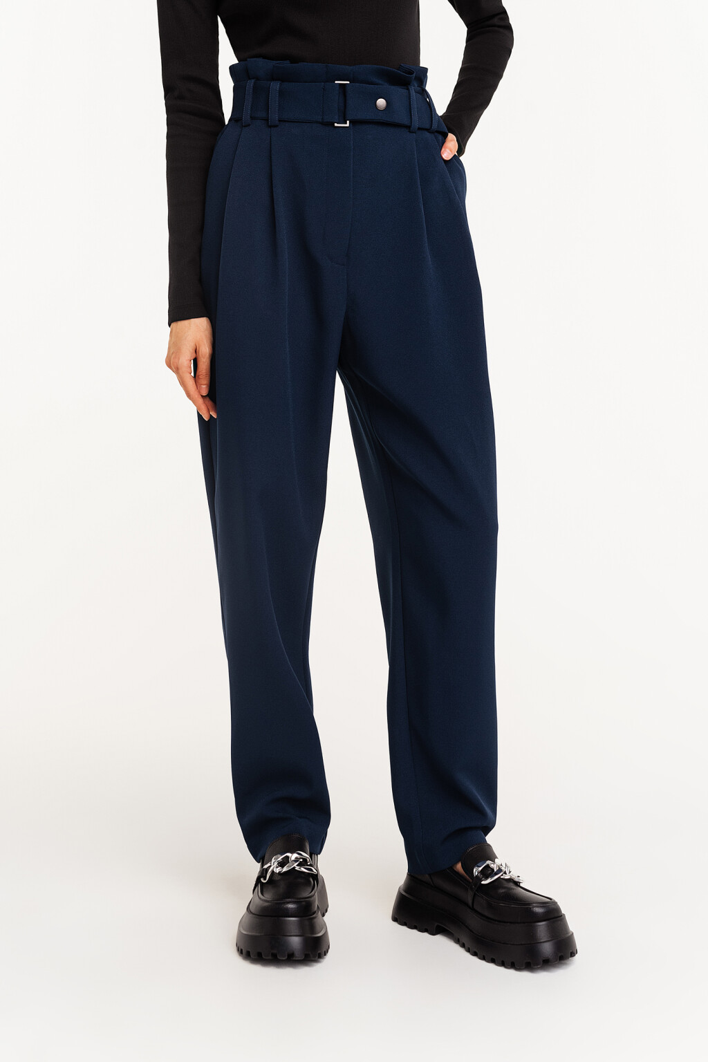 брюки женские - цвет синий - 2