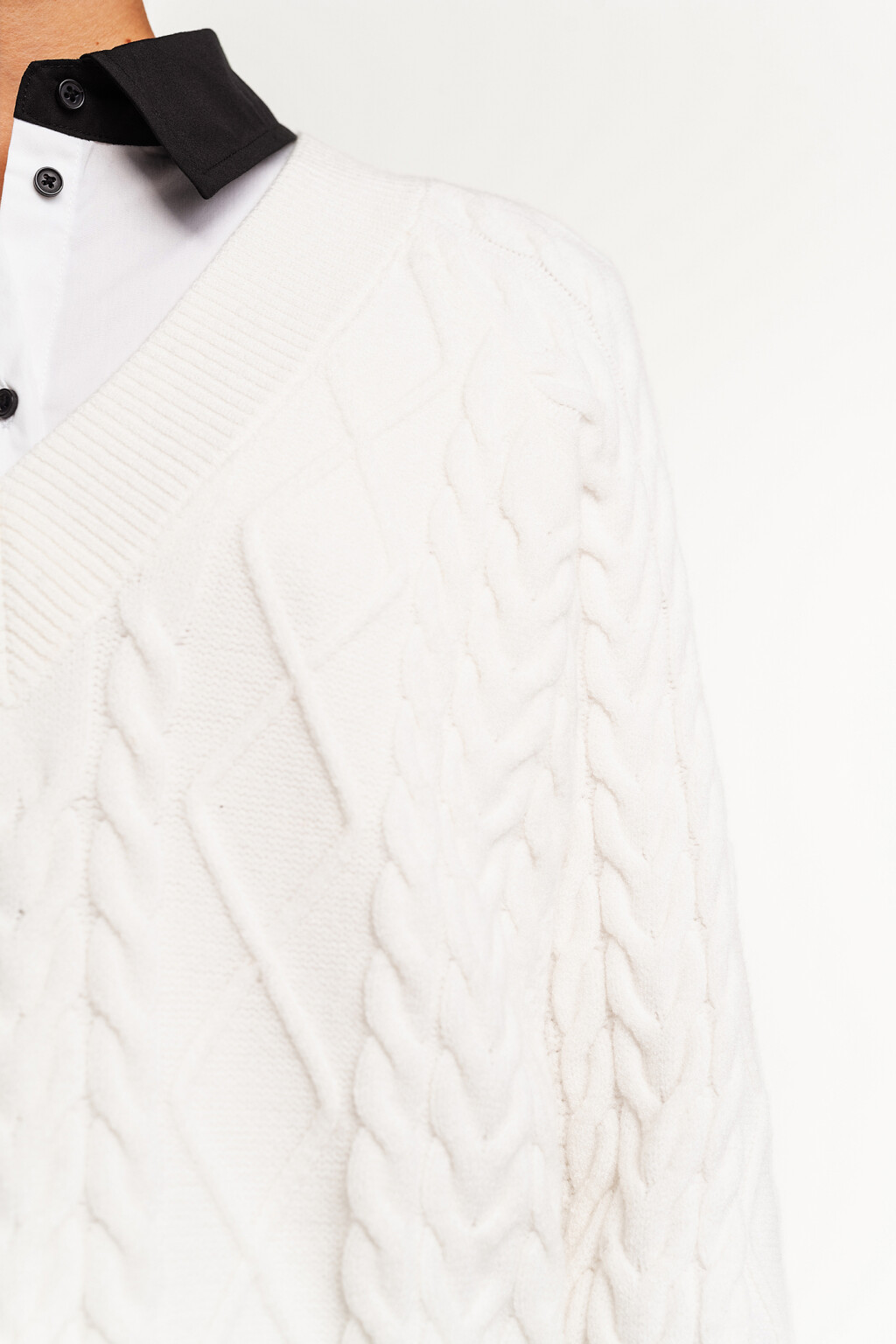 джемпер женский - цвет белый - 5