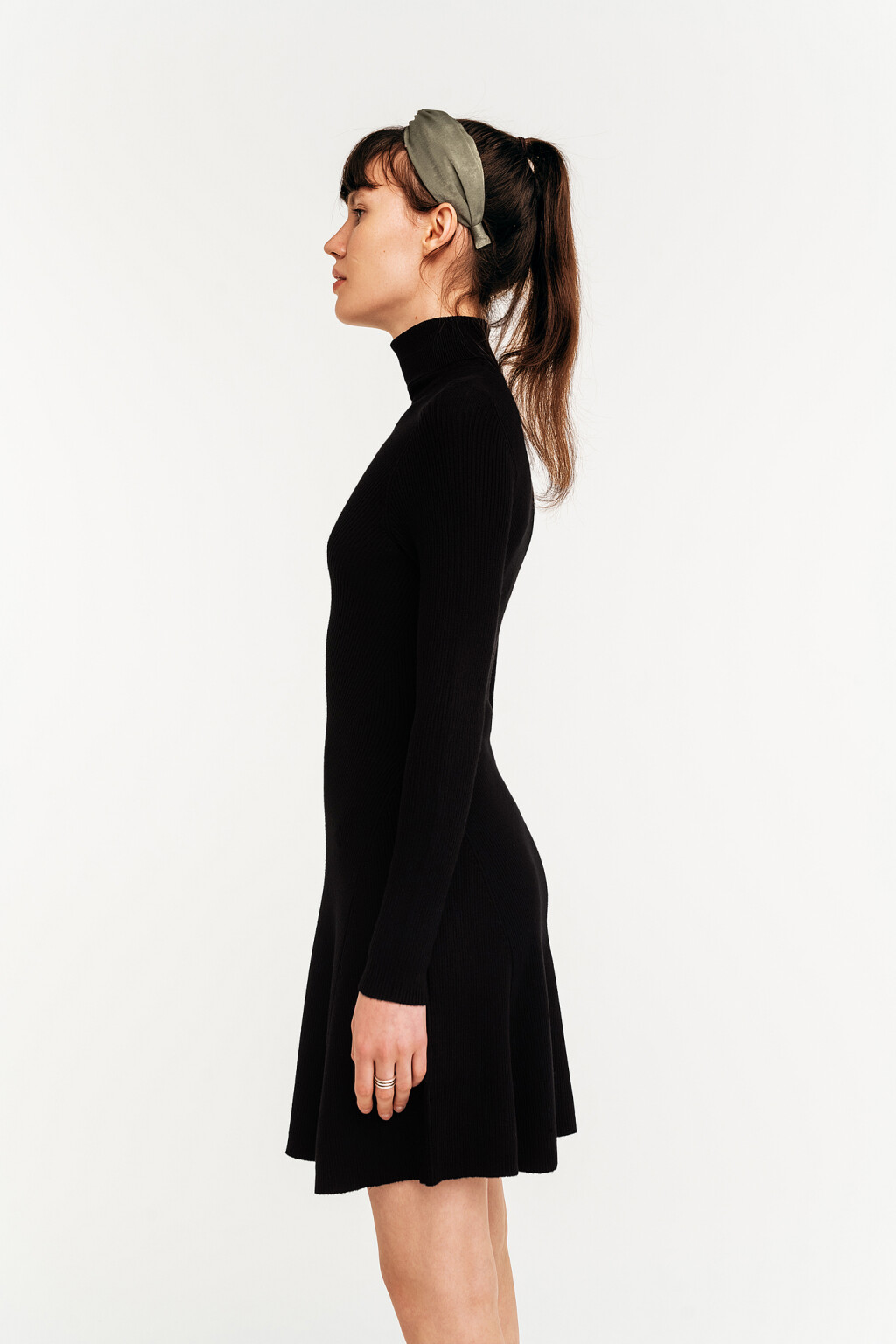 платье женское - цвет черный - 3