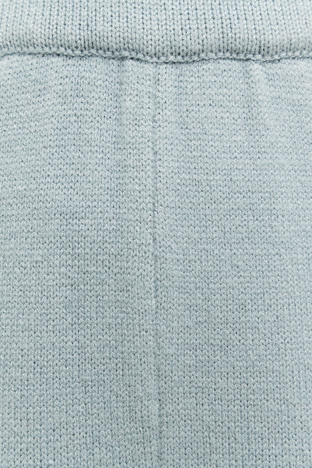 Брюки вязаные с поясом на резинке - цвет голубой - 8