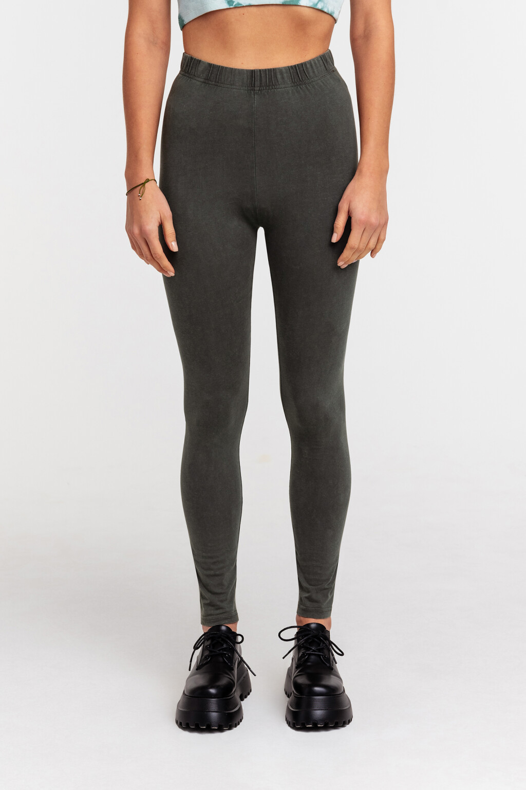 лосины женские - цвет зеленый - 6