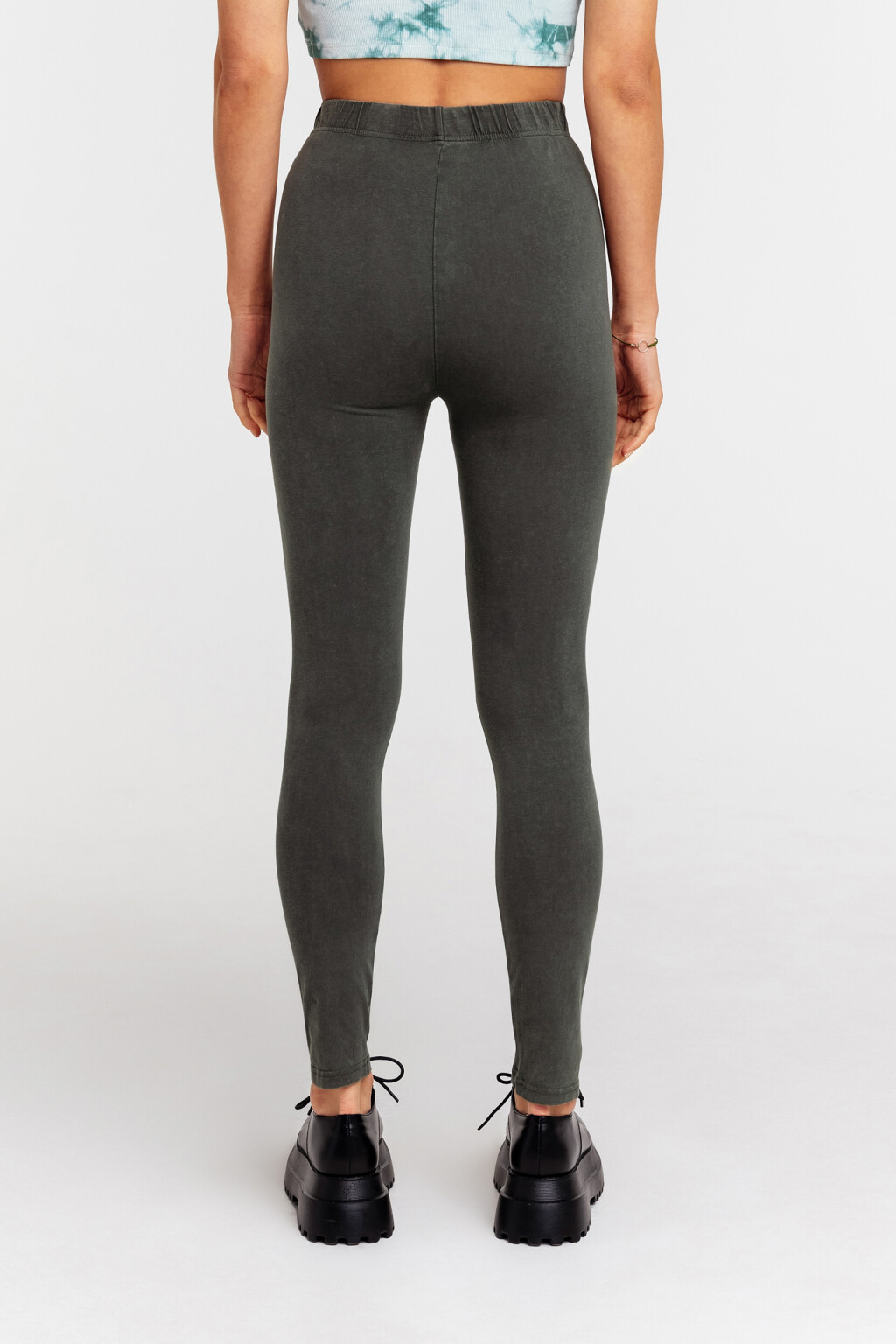 лосины женские - цвет зеленый - 1