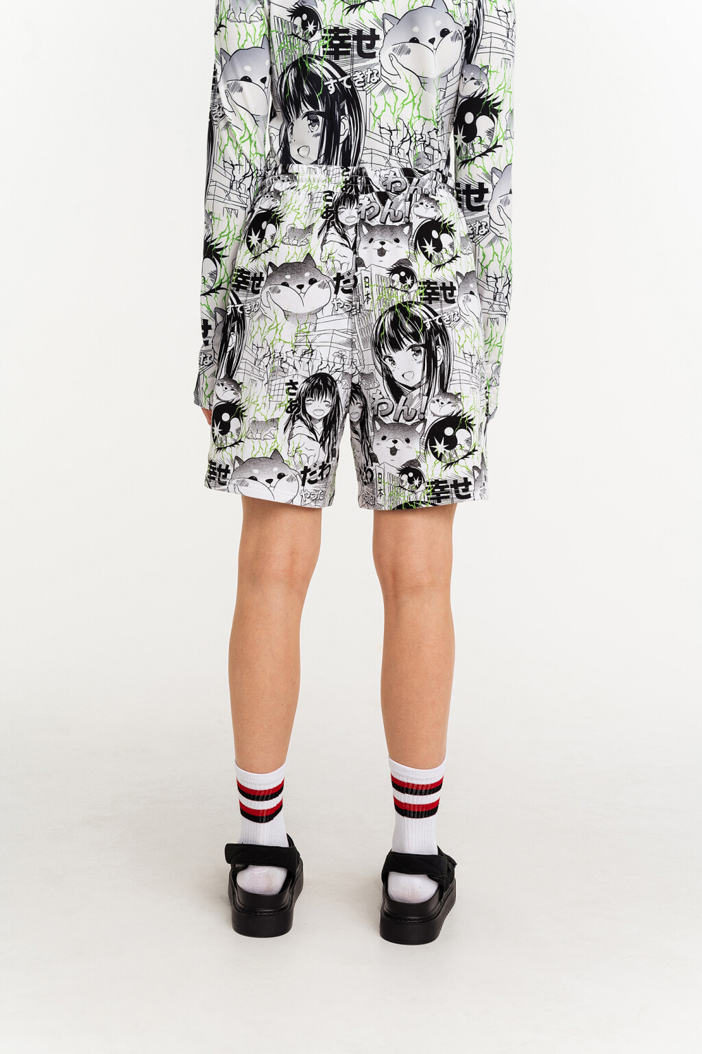 шорты женские - цвет белый - 4