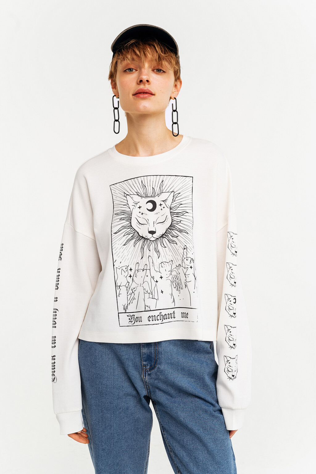 джемпер женский - цвет белый - 2