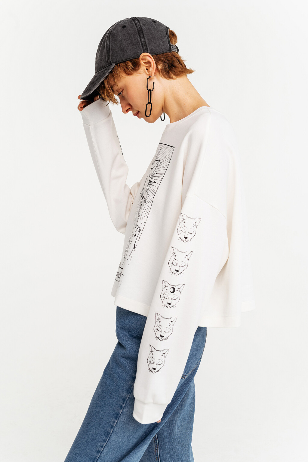 джемпер женский - цвет белый - 3