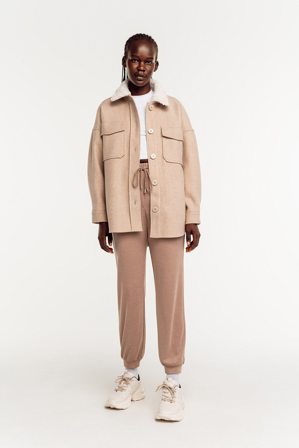 полупальто женское - цвет бежевый - 1