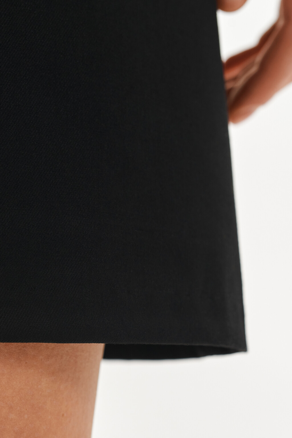 юбка-трапеция мини - цвет черный - 6