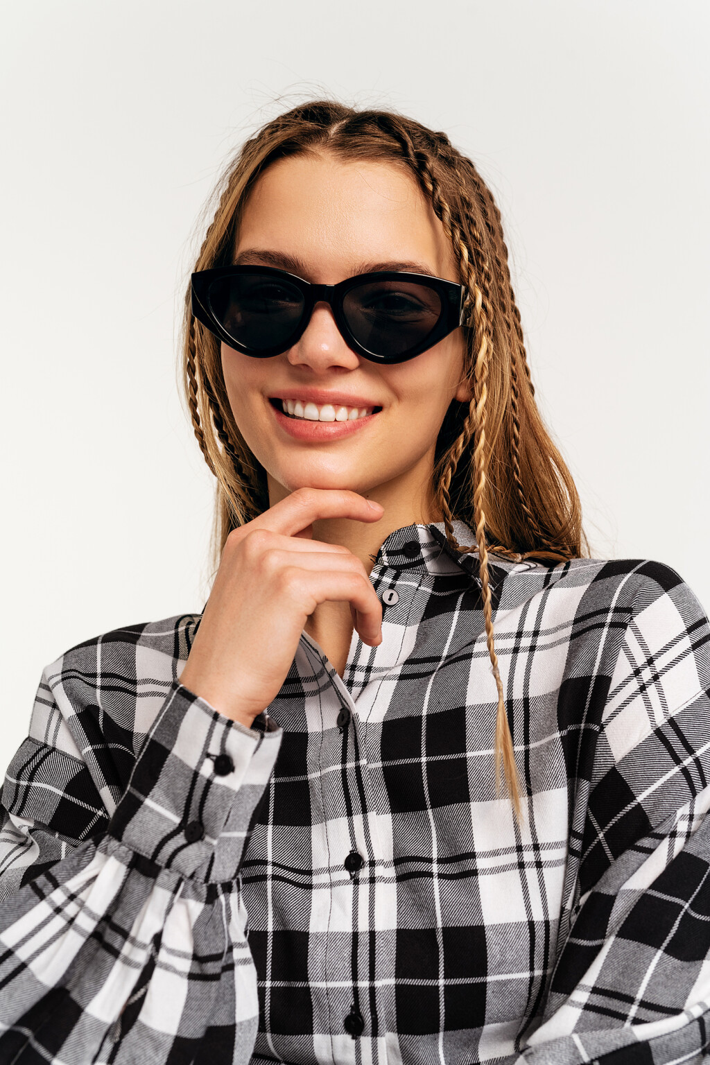 блузка женская - цвет черный - 5