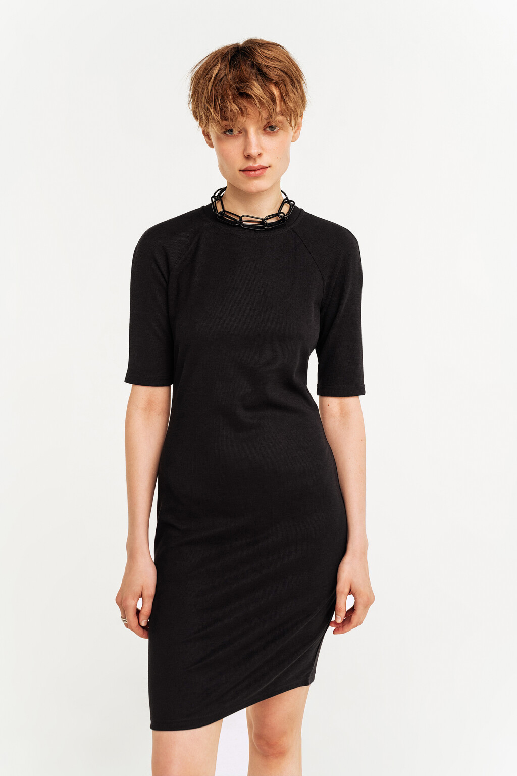 платье женское - цвет черный - 2